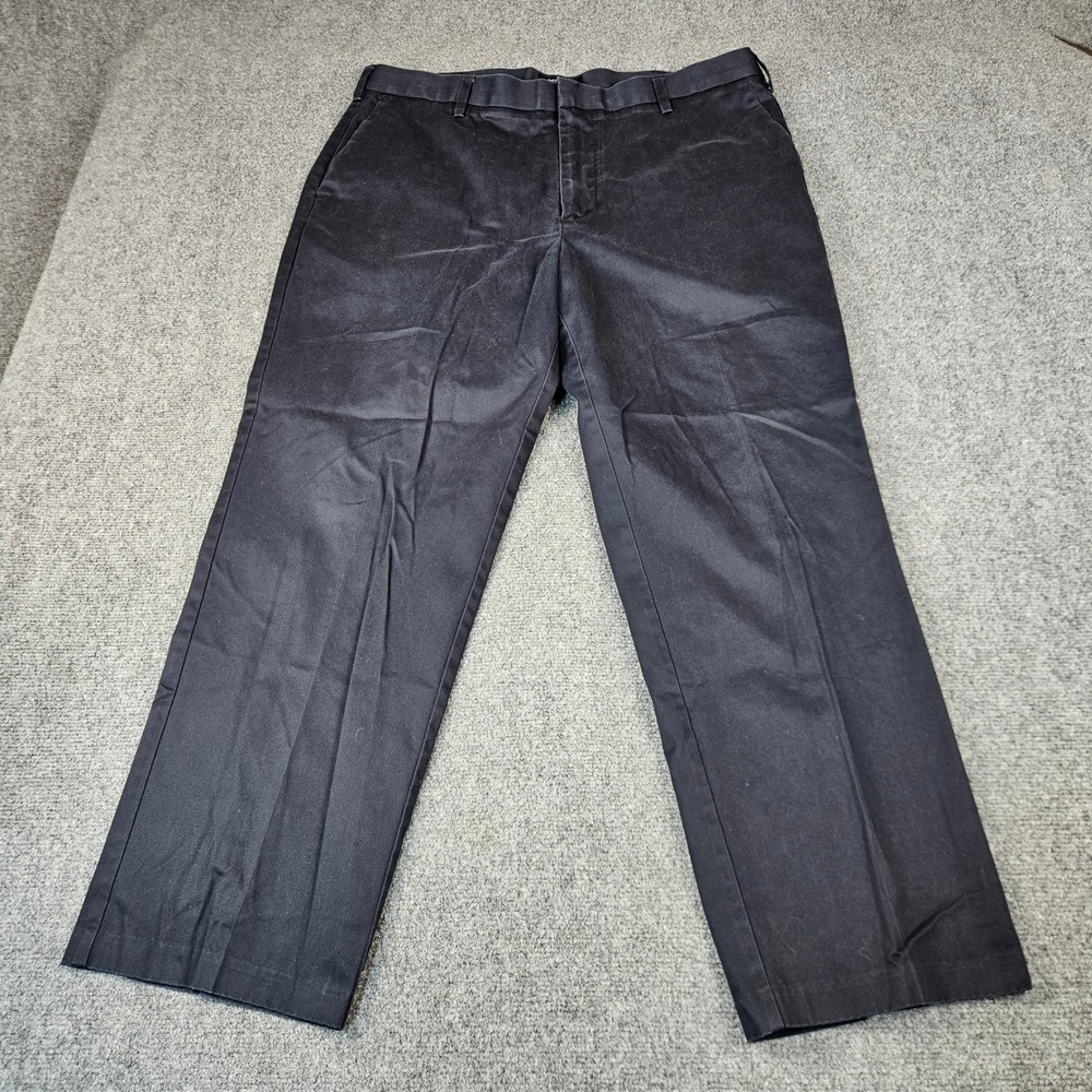 Dockers Mens Classic Fit Chinos Navy Blue 100% Cotton Flat Front Pants 40x30